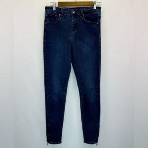 Lucky Brand Women's Dark Jeans Zipper Ankles Size 8/29